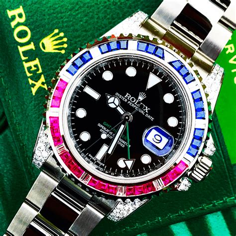 rolex pepsi diamond|rolex gmt pepsi bezel.